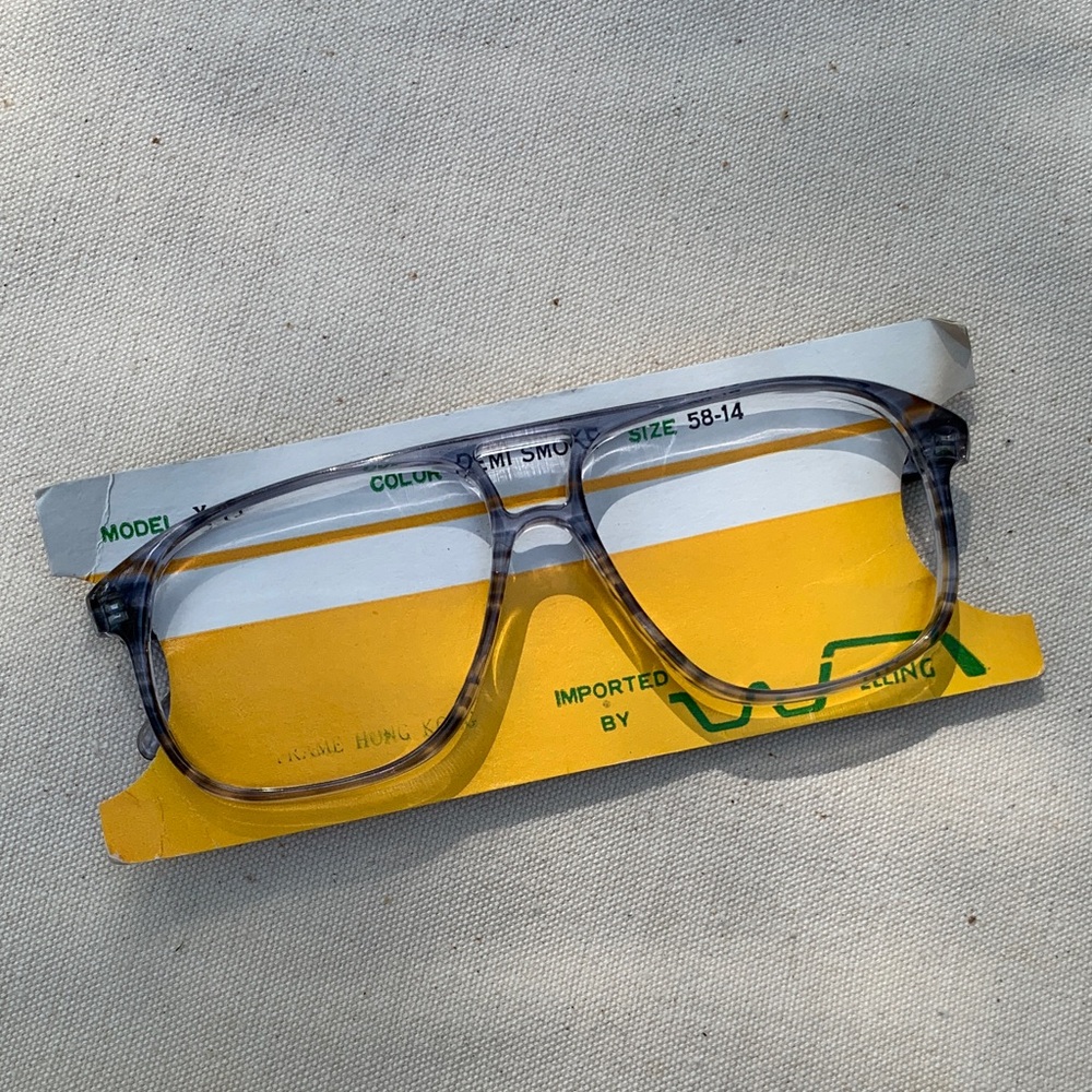 Vintage 1980s old stock aviator eyeglass frames